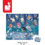 JANOD: puzzle Wróżki i lilie wodne 36 el. / Made in France - obrazek 2