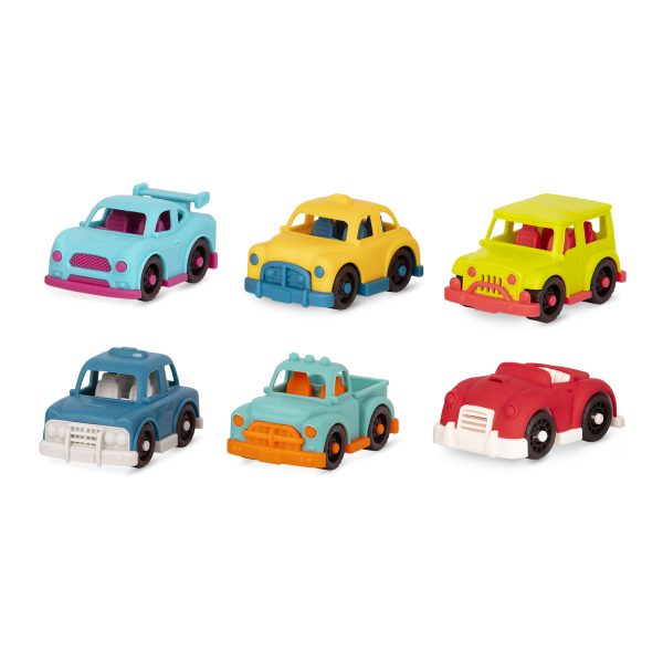 B.toys: zestaw 6 małych autek – seria Happy Cruisers