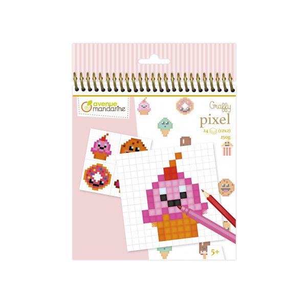 Avenue Mandarine: Kolorowanki Pixel Słodkości