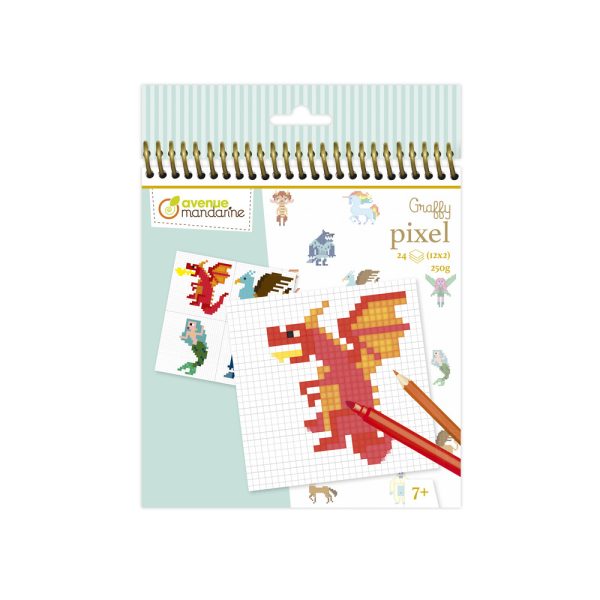 Avenue Mandarine: Kolorowanki Pixel Stworzenia Fantasy