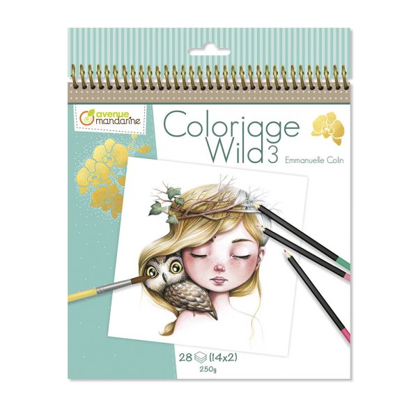 Avenue Mandarine: Kolorowanki Wild 3 Emmanuelle Colin