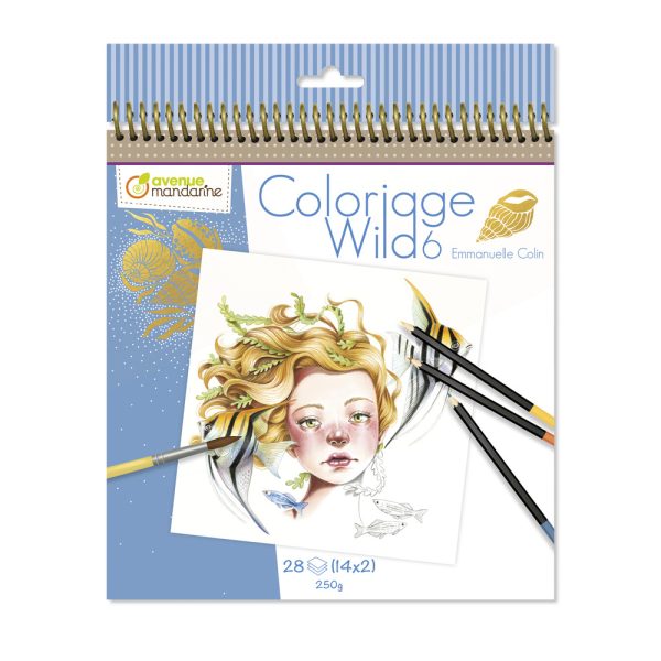 Avenue Mandarine: Kolorowanki Wild 6 Emmanuelle Colin