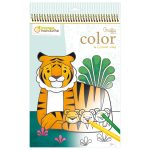 Avenue Mandarine: Kolorowanki Dzikie Zwierzęta 3+