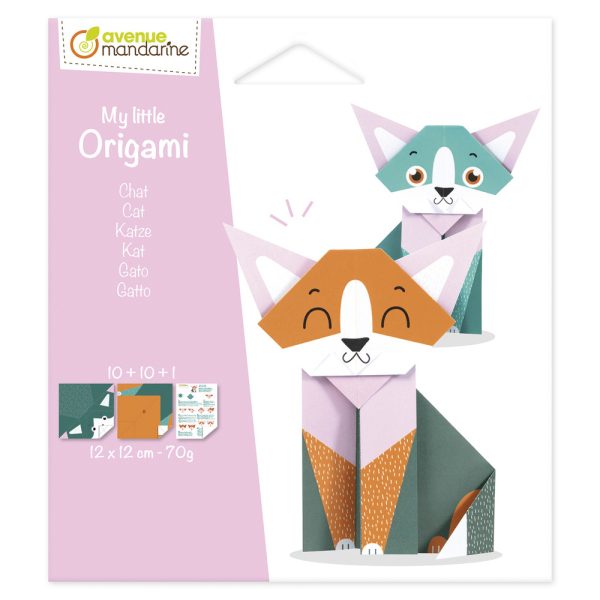 Avenue Mandarine: Mini Zestaw Origami KOTEK