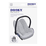 Dooky: pokrowiec do fotelika 0-13kg LIGHT CROWNS