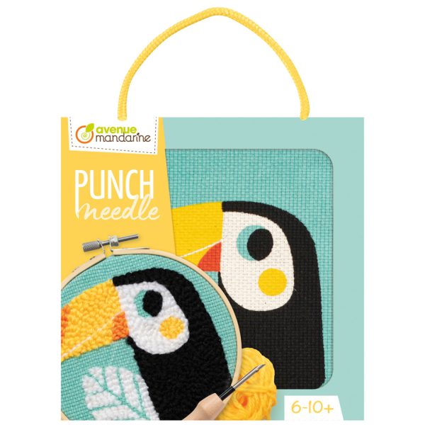 Avenue Mandarine: Zestaw Punch Needle Tukan