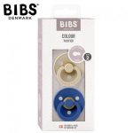 BIBS: smoczek uspokajający kauczuk Hevea 2-pack VANILLA & CORNFLOWER M