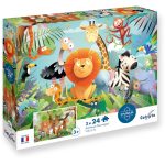 Calypto: Puzzle 2 x 24 el. Dzikie Zwierzęta