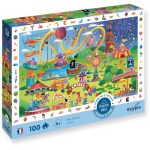 Calypto: Puzzle obserwacyjne 100 el. Wesołe Miasteczko