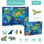 Mudpuppy: Puzzle edukacyjne Zagrożone gatunki 80el - obrazek 2