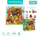 Mudpuppy: Puzzle Podłogowe Leśna szkoła 25 el. - obrazek 2
