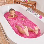 Zimpli Kids: Magiczny proszek do kąpieli, Gelli Baff Glitter, fioletowy i błękitny, 4 użycia, 3+ - obrazek 2