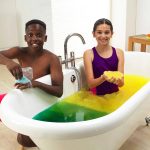 Zimpli Kids: Magiczny proszek do kąpieli, Gelli Baff Colour Change, kosmiczny żółty, 3+ - obrazek 2