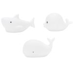 Rabbit&Friends: Zestaw MINI MORSKIE Lampki Silikonowe Białe 3 szt.