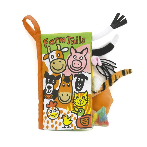 Jellycat: Farm Tails - Książeczka Sensoryczna dla Dzieci