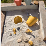 Lassig: zestaw 5 zabawek do piasku - wiaderko, łopatka, foremki Water Friends Żółty - obrazek 3