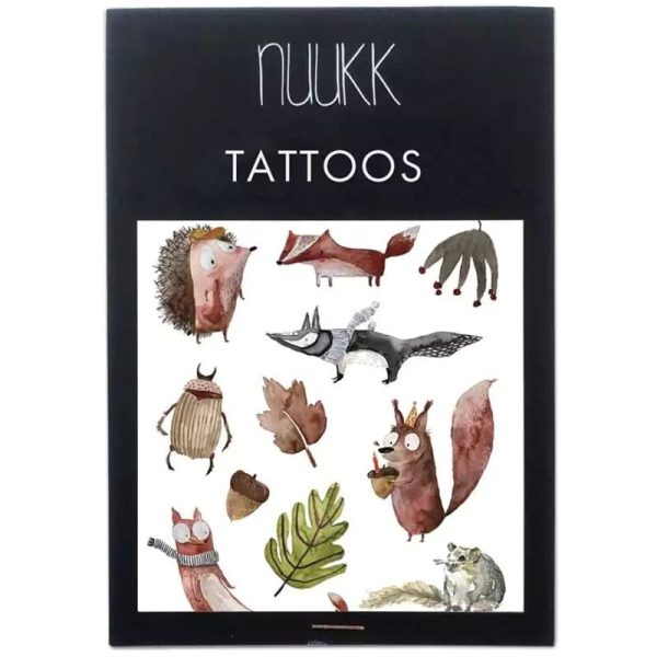 NUUKK: wegańskie tatuaże dla dzieci AUTUMN FOREST