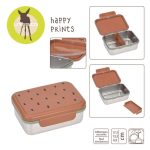 Lassig: Lunchbox ze stali nierdzewnej Happy Prints karmelowy - obrazek 2