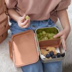 Lassig: Lunchbox ze stali nierdzewnej Happy Prints karmelowy - obrazek 3