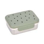 Lassig: lunchbox ze stali nierdzewnej Happy Prints oliwkowy
