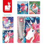 Janod: Zestaw kreatywny Malowanie farbami perłowymi i 3D Jednorożce 7+ - obrazek 3