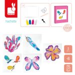 Janod: Zestaw kreatywny Malowanie łańcuszkiem Pouring painting Kwiaty I love creativity 8+ - obrazek 2