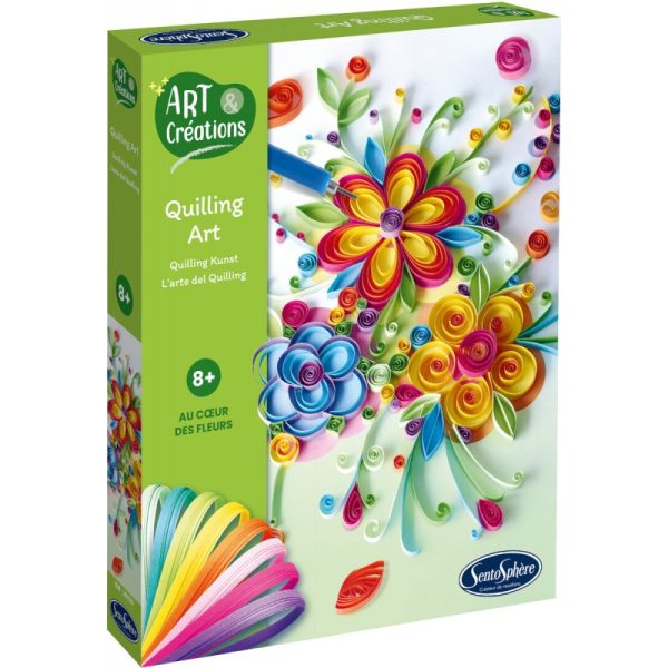 SentoSphere: zestaw art quilling KWIATY 8+