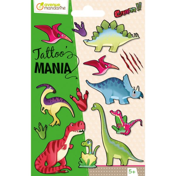 Maildor: Tatuaże zmywalne Dinozaury 5+