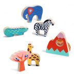 Djeco: Drewniane puzzle SAWANNA 12m+ - obrazek 3