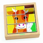 Djeco: Drewniane klocki układanka ANIMOROLL 2+ - obrazek 2