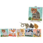 CREA LIGN: zestaw kreatywny z wełną Puszyste zwierzęta z lasu 3+ - obrazek 3