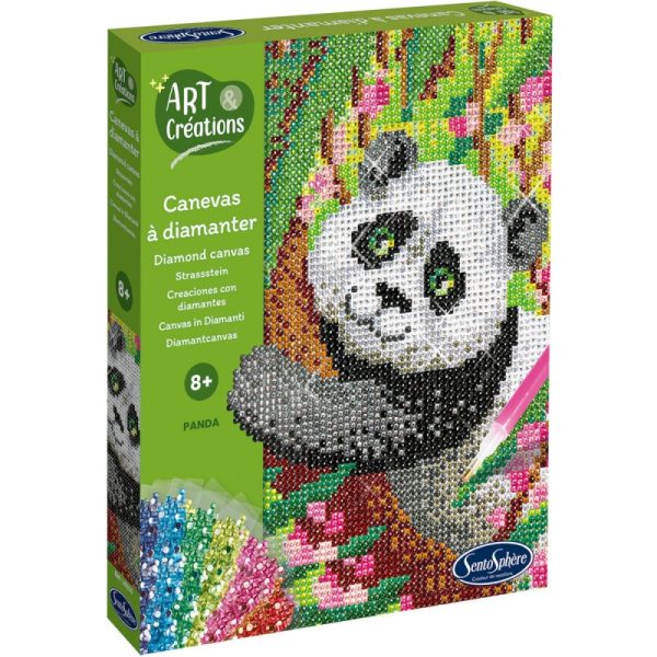 SentoSphere: Obraz z diamentami PANDA 8+
