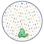 DJECO: Pelerynka przeciwdeszczowa 3-5 lat ŻÓŁW - obrazek 2