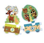 Djeco: Puzzle DUO - LEŚNY POCIĄG 20 el. - obrazek 2
