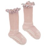GoBabyGo: antypoślizgowe skarpetki do nauki chodzenia BAMBOO Soft Pink Michelle 1-2 lata - obrazek 2