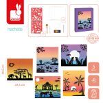 Janod: Zestaw kreatywny Malowanie z szablonami akwarele Zachody słońca I love creativity 8+ - obrazek 2