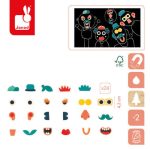 Janod: Magnesy mix and match Portrety 24 szt. 2+ - obrazek 2