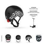 SCOOTANDRIDE: Kask XXS-S dla dzieci 1-5 lat Zebra - obrazek 2