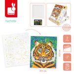 Janod: Zestaw ART Malowanie po numerach Dzikie koty 7+ - obrazek 2