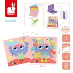 Janod: Zestaw kreatywny Wycinanki przyklejanki My arts & crafts 4+ - obrazek 2