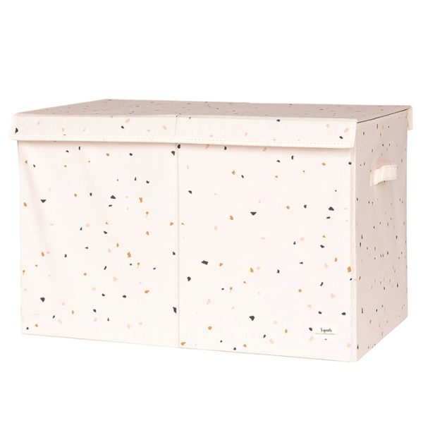 3 Sprouts: pudełko zamykane Recycled Terrazzo Cream