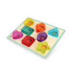 B.TOYS: Shapes & Emotions drewniana układanka KSZTAŁTY i EMOCJE z kolorowym filtrem - obrazek 3