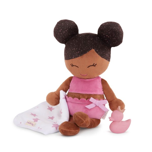 LullaBaby: lalka przytulanka DO KĄPIELI – brunetka