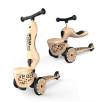 SCOOTANDRIDE: Highwaykick 1 Lifestyle 2w1 Jeździk i hulajnoga z zamykanym schowkiem Leopard 1-5 lat