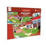 Scratch: 2w1 puzzle magnetyczne i gra obserwacyjna 48 elementów Farma
