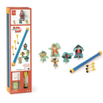 SCRATCH: gra dmuchawka XL / 3 lotki przyssawki / 5 celów PIRACI