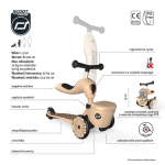 SCOOTANDRIDE: Highwaykick 1 Lifestyle 2w1 Jeździk i hulajnoga z zamykanym schowkiem Leopard 1-5 lat - obrazek 2