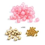 Djeco: Zestaw tworzenie biżuterii ZŁOTE LITERKI 6+ - obrazek 3