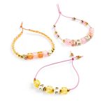 Djeco: Zestaw tworzenie biżuterii ZŁOTE LITERKI 6+ - obrazek 2