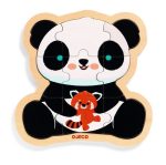 Djeco: Drewniane puzzle w ramce PANDA 2+ - obrazek 2